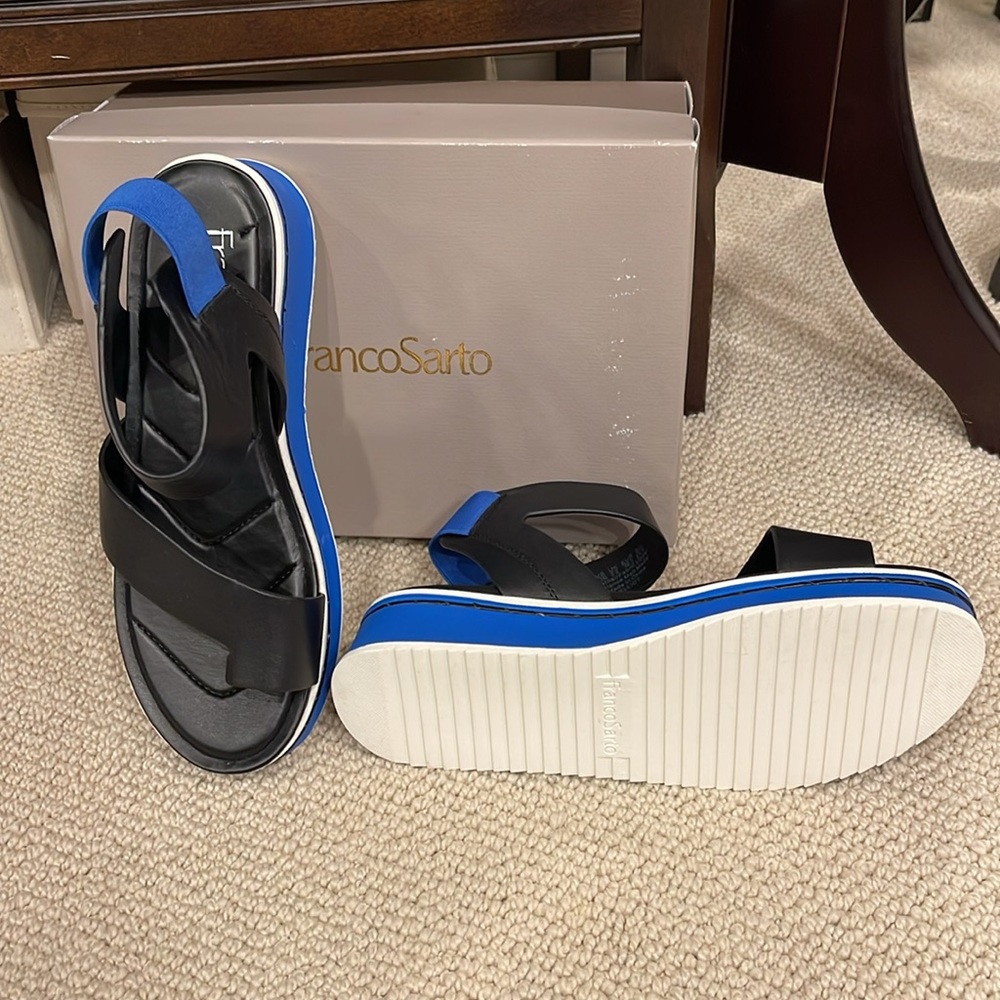 Brand new in box Franco Sarto Black Elliot Gladiator cushioned sandal - Picture 4 of 4